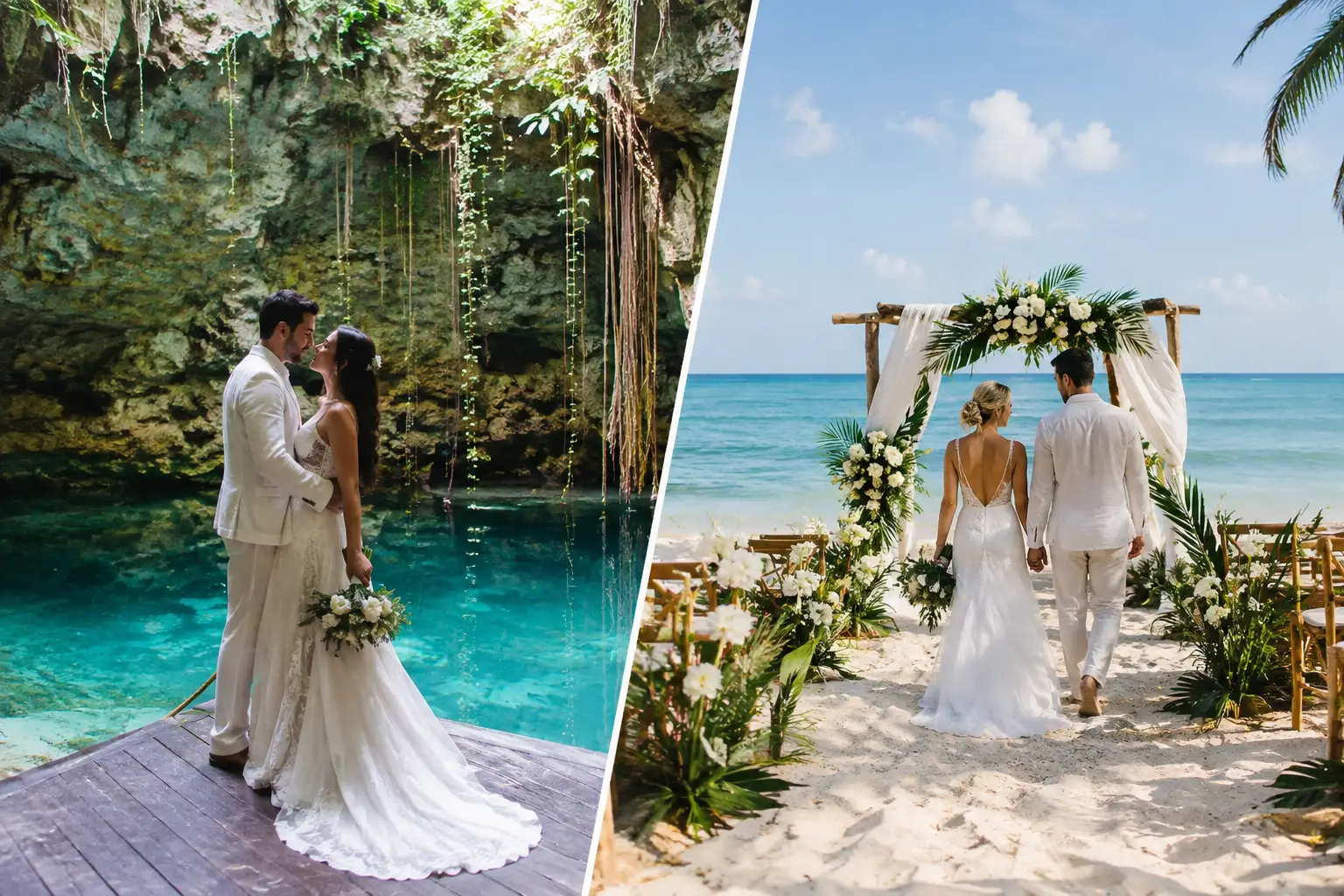 Tulum Cenote vs Beach Wedding: Which One Fits?