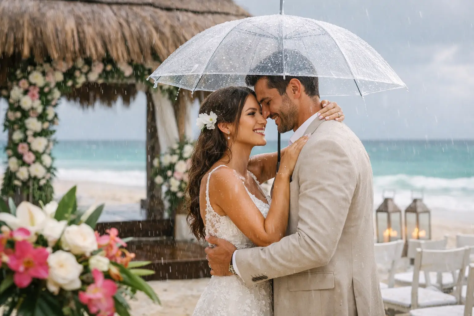 Wedding Rain Contingency for Riviera Maya Weddings